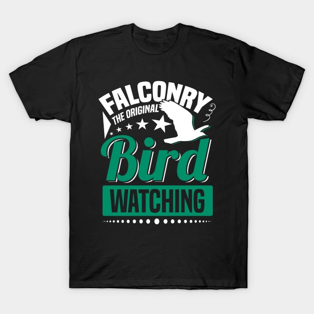 Falconry Hunting Falconer Falconry T-Shirt by IngeniousMerch